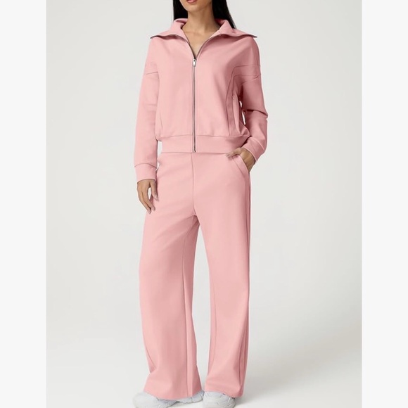 NWT 2PC Long Sleeve Jacket & Pants Lounge Set-S - Picture 11 of 17